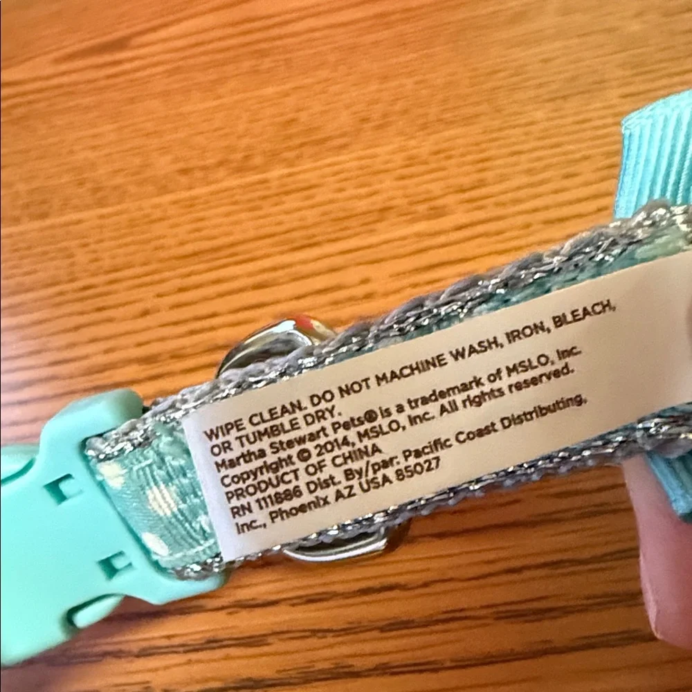 Martha Stewart‎ Pets Teal Dog Collar